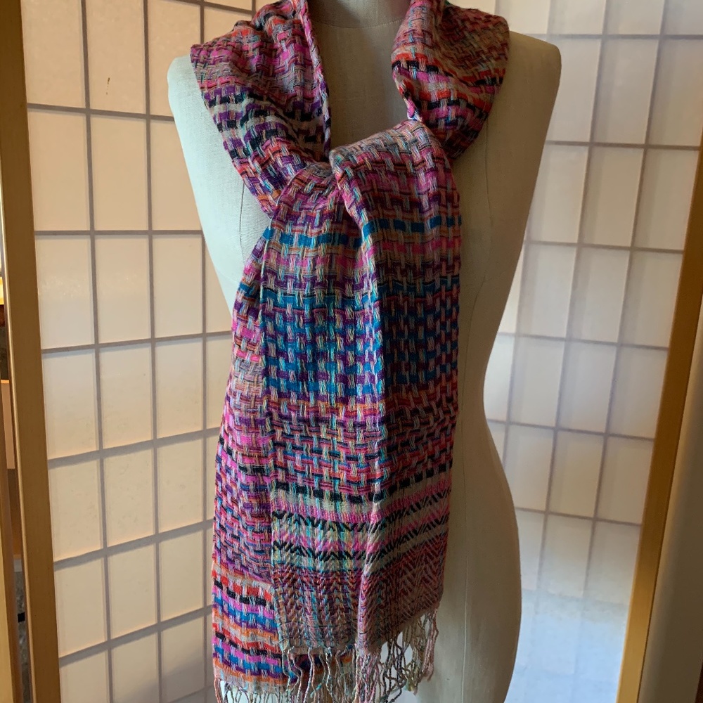 Colorful lightweight scarf